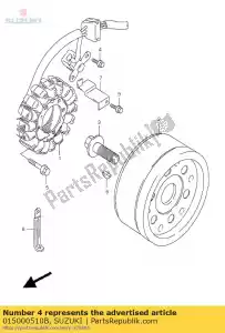 Suzuki 015000510B parafuso - Lado inferior