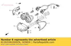 Here you can order the cover, r. Headlight *nh1 from Honda, with part number 61302HN1000ZA: