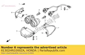 Honda 61302HN1000ZA cubierta, r. faro * nh1 - Lado inferior