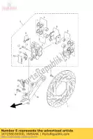 1KT258030000, Yamaha, zestaw uszczelek zacisku yamaha tzr xv xvz xvztf 250 1300 1600 1987 1988 1989 1990 1991 1996 1997 1998 1999 2000 2001 2002, Nowy