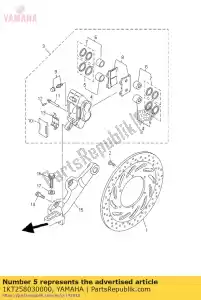 yamaha 1KT258030000 kit de sello de pinza - Lado inferior