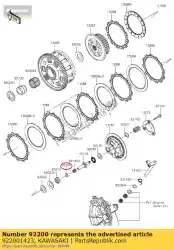 sluitring, 11,2x18x0,5 zx600-g1 van Kawasaki, met onderdeel nummer 922001423, bestel je hier online: