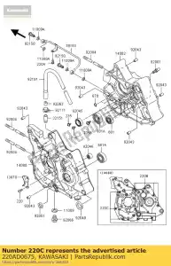 Kawasaki 220AD0675 vite-pan-cros - Il fondo