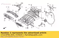 17223MEL300, Honda, guarnizione b, scatola del filtro dell'aria honda cbr 1000 2004 2005 2006 2007, Nuovo