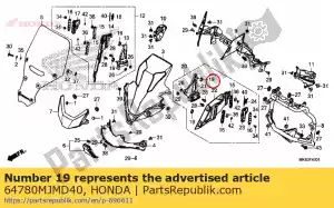 honda 64780MJMD40 slider guide - Bottom side