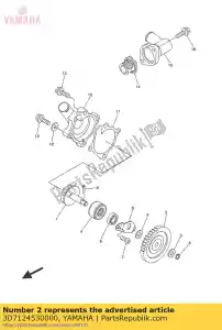 yamaha 3D7124530000 engranaje - Lado inferior