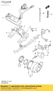 suzuki 3498102J00 rotor, vitesse - La partie au fond