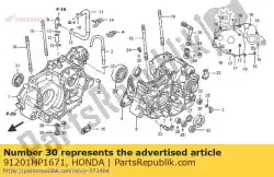 Aqui você pode pedir o selo de óleo, 33x47x7 em Honda , com o número da peça 91201HP1671: