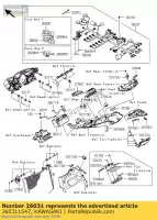 260311547, Kawasaki, arnês, zx636edf principal kawasaki zx 600 2013 2014 2015 2016, Novo