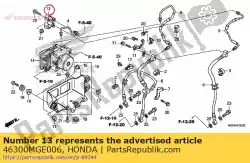 Aqui você pode pedir o válvula assy., atraso em Honda , com o número da peça 46300MGE006: