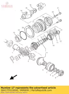 yamaha 26H175510000 housing, bearing - Bottom side