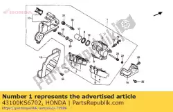 Here you can order the no description available at the moment from Honda, with part number 43100KS6702: