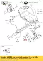 110561633, Kawasaki, support, tube de vidange ex300adf kawasaki  ninja z 300 2013 2014 2015 2016 2017 2018, Nouveau