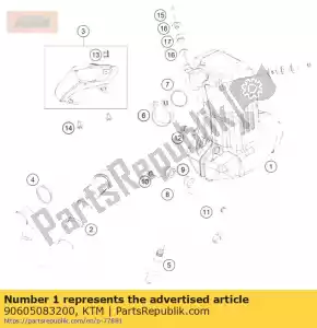 ktm 90605083200 silenciador cpl. - Lado inferior