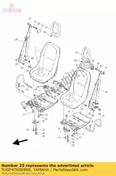 Aquí puede pedir kit de cinturón de seguridad de Yamaha , con el número de pieza 5UGF47K00900: