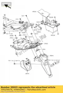 Kawasaki 350230076 parafango posteriore, rr - Il fondo
