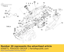 Aprilia 656875, Mangueira, OEM: Aprilia 656875