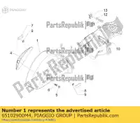 65102900M4, Piaggio Group, przedni b?otnik     , Nowy