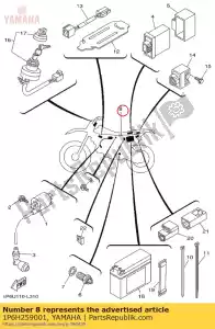 yamaha 1P6H259001 wire harness assy - Bottom side