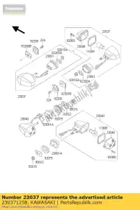 Kawasaki 230371258 freccia, destro - Parte superiore