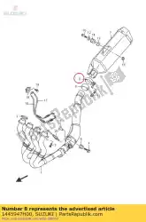 Aquí puede pedir abrazadera de Suzuki , con el número de pieza 1445947H00: