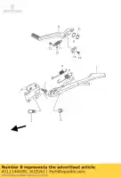 4311144G00, Suzuki, pedal freio suzuki gsr  u a ua s gsr600 gsr600a 600 , Novo