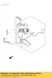 Suzuki 1542020H00 filtr - Dół