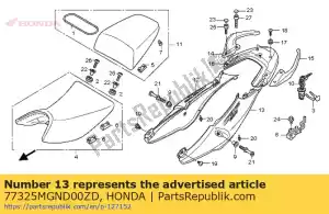 Honda 77325MGND00ZD kappenset, l. rr. (wl) * ty - Onderkant