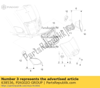 638536, Aprilia, lampe 12v-16w, Neu