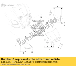 Aprilia 638536, Lampje 12v-16w, OEM: Aprilia 638536