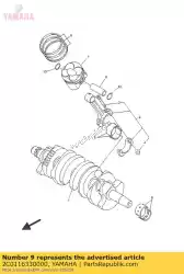 Ici, vous pouvez commander le axe, piston auprès de Yamaha , avec le numéro de pièce 2C0116330000: