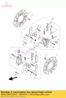 3B42580T0200, Yamaha, caliper assy (left) yamaha  yfm 550 700 2007 2008 2009 2010 2011 2012 2013 2014 2015 2016 2017 2018 2019 2020 2021, New