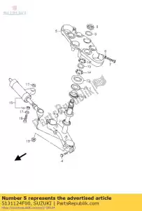 Suzuki 5131124F00 b / kt, superiore - Il fondo