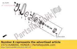 Here you can order the oil separater a from Honda, with part number 15711KAB000: