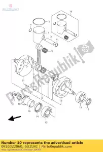 Suzuki 0926322060 bearing - Bottom side