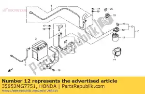 honda 35852MG7751 houder comp., zekering - Onderkant