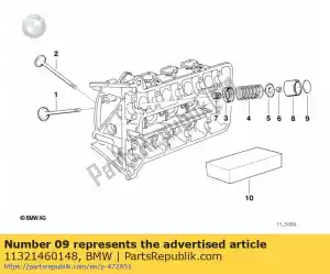 bmw 11321460148 spacer - 2,05mm - Bottom side