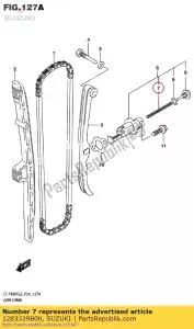 Suzuki 1283329B00 primavera - Lado inferior