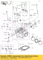 490020007, Kawasaki, soupape de guidage kx450d6f kawasaki  kfx klx kx 450 2006 2007 2008 2009 2010 2011 2012 2013 2014 2015 2016 2017 2018 2019 2020 2021, Nouveau