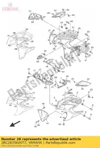 yamaha 2BC2835K00T7 corpo, anteriore sotto 2 - Il fondo