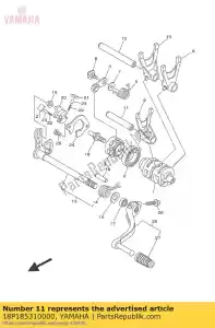 yamaha 18P185310000 barra, guía de la horquilla de cambio 1 - Lado inferior