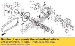 Aquí puede pedir comp. Exterior, embrague de Honda , con el número de pieza 22100KWN900: