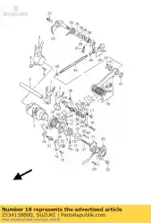 Here you can order the guide,gear shif from Suzuki, with part number 2534138B00: