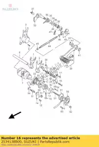 suzuki 2534138B00 guide,gear shif - Bottom side