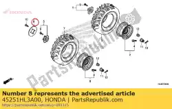 schijf voor rem van Honda, met onderdeel nummer 45251HL3A00, bestel je hier online: