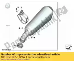 Qui puoi ordinare morsetto per marmitta posteriore da BMW , con numero parte 18518531077: