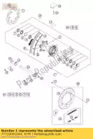 77710001044, KTM, ko?o tylne kpl.2,15x19'exc.13 ktm sx 125 150 250 350 450 2013 2014 2015, Nowy