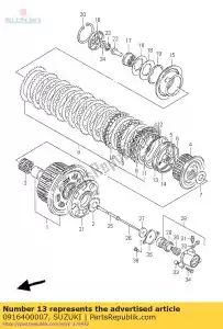 suzuki 0916400007 washer - Bottom side