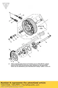 triumph T2014368 radio trasero derecho interior - Lado inferior