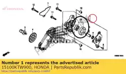 Aqui você pode pedir o bomba assy., óleo em Honda , com o número da peça 15100KTW900: